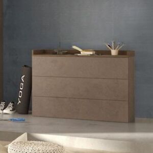 TOSCOHOME Comò 113x85h cm con 3 cassetti colore bronzo mercure - Quinn Image