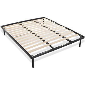 TOSCOHOME Rete a doghe matrimoniale con piedini 160x190 cm - RETEKIT160 Image