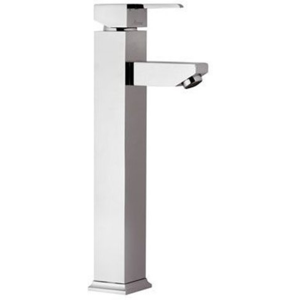 TOSCOHOME Miscelatore lavabo bagno in ottone finitura cromato - Quadra Image