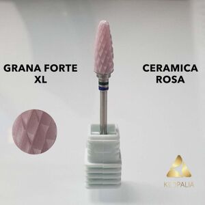 TUTTOPERLESTETICA Punta in Ceramica Forte Rosa Pink Universale per Fresa Manicure e Ricostruzione Unghie Image