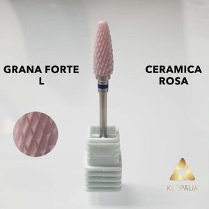 TUTTOPERLESTETICA Punta EXTRAFORTE in Ceramica Rosa Pink Universale per Fresa Manicure e Ricostruzione Unghie Image