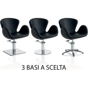 XANITALIA POLTRONA DA PARRUCCHIERE STILE MODERNO NERA Image