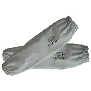 Manichette in pelle crosta con elastici Image