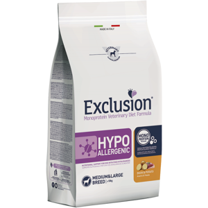 EXCLUSION Cane Monoprotein Veterinary Diet Hypoallergenic Adulto Medium&Large; Anatra&Patate; 12 Kg 12.00 kg Image