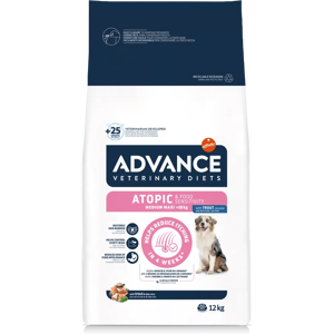 ADVANCE Cane Diet Atopic Medium e Maxi Trota KIT PROMO X2 (€/cadauno) 12.00 kg Image
