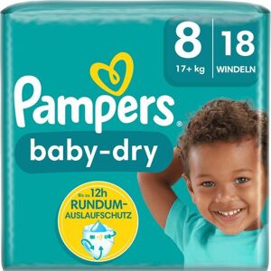 Pampers - Baby Dry - Maat 8 - Small Pack - 18 luiers - 17+ KG Image