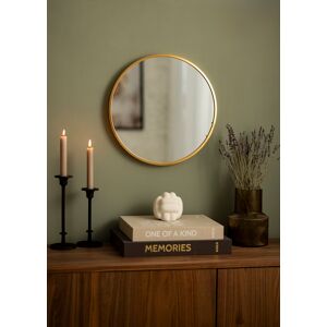 KAILA Round Mirror - Edge Gold 40 cm Ø Image