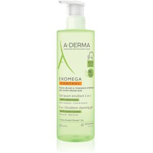 A-Derma Exomega Control 2 in 1 emollient cleansing gel Douchegel voor Droge tot Atopie Huid 500 ml Image