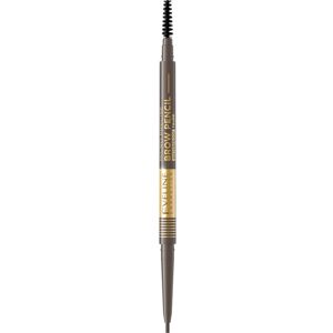 Eveline Cosmetics Micro Precise Paterproef eyeliner met Borstel 2in1 Tint 01 Taupe 4 g Image