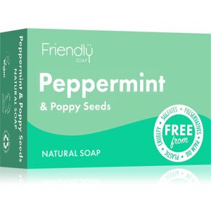 Friendly Soap Natural Soap Peppermint & Poppy Seeds Natuurlijke Zeep 95 g Image