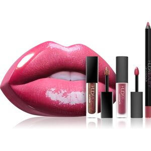 Huda Beauty Contour & Strobe Lip Set Gift Set Tint Trophy Wife & Shameless Image