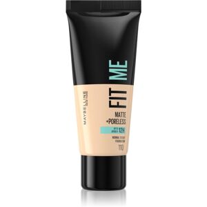 MAYBELLINE NEW YORK Fit Me! Matte+Poreless matterende foundation voor normale tot vette huid Tint 110 Porcelain 30 ml Image