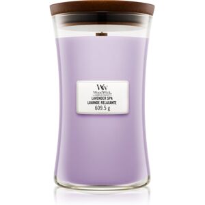 Woodwick Lavender Spa geurkaars met een houten lont 609.5 g Image