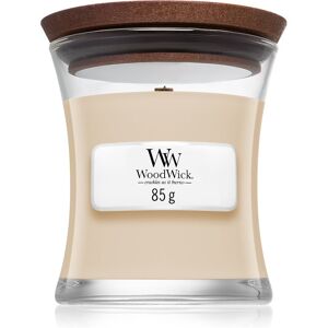Woodwick White Honey Miel Blanc geurkaars met een houten lont 85 g Image