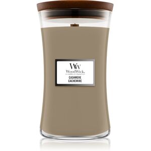 Woodwick Cashmere geurkaars met een houten lont 609,5 gr Image