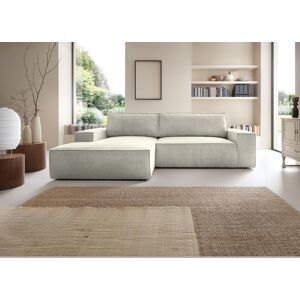 Unique Hoekslaapbank AMELIA van PASCAL MORABITO - Ribfluweel - Beige - Hoek links Image