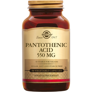 Solgar Pantothenic Acid (Pantotheenzuur) 550 mg (50 capsules) Image