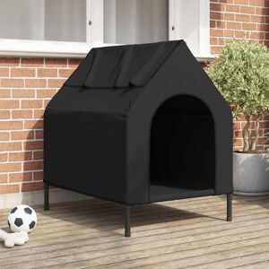 vidaXL Hondenhuis Zwart 90 x 65 x 85 cm Oxford Stof en Staal Image