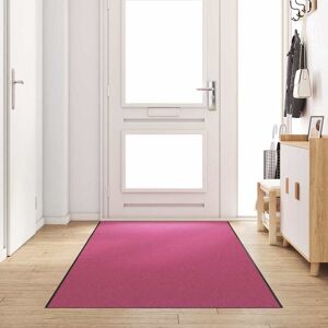vidaXL Deurmat Anders Roze en Zwart 120 x 400 cm Polyamide en PVC Image