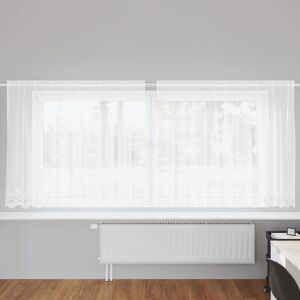vidaXL Kantgordijn met gordijnen Wit 500x100cm Polyester Image