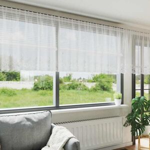 vidaXL Kantgordijn met gordijnen Wit 750x120cm Polyester Image