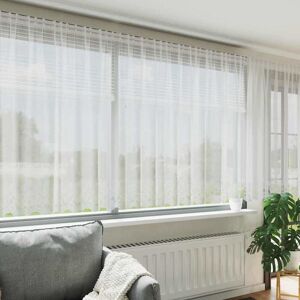 vidaXL Kantgordijn met gordijnen Wit 750x160cm Polyester Image