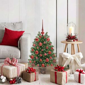 vidaXL Kunstkerstboom met 150 LED met standaard Groen 75 cm PE en PVC Image