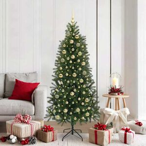 vidaXL Kunstkerstboom met 300 LED met standaard Groen 180 cm PE en PVC Image