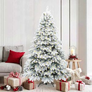 vidaXL Kunstkerstboom met 300 LED met standaard Groen 180 cm PE en PVC Image
