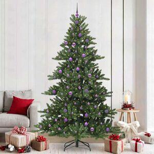 vidaXL Kunstmatige Inklapbare Kerstboom met 300 LED 240 cm PVC Image