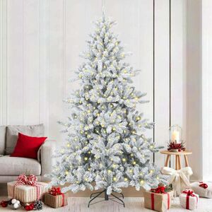 vidaXL Kunstmatige Inklapbare Kerstboom met 300 LED 210 cm PVC Image