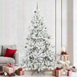 vidaXL Kunstmatige Inklapbare Kerstboom met 300 LED 240 cm PVC Image