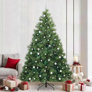 vidaXL Kunstkerstboom met 300 LED met standaard Groen 240 cm PE en PVC Image