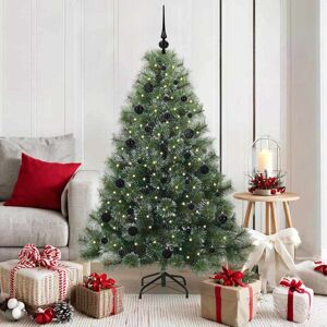 vidaXL Kunstkerstboom met 150 LED met standaard Groen 150 cm PE en PVC Image