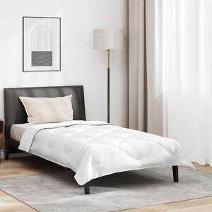 vidaXL Het Duvet voor Elk Seizoen met kussen 2 pcs Wit Microvezel Image