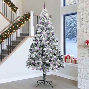 vidaXL Kerstboom met 300 LED met standaard Wit 300 cm PVC Image