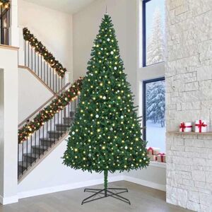 vidaXL Kerstboom met decoratieve touwlichten Groen 400 cm PVC Image