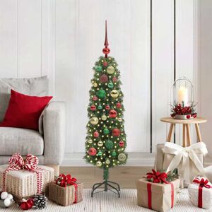 vidaXL Kunstkerstboom Groen 120 cm PVC en Staal en Kunststof Image