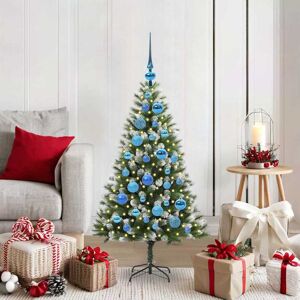 vidaXL Kunstmatige scharnierkerstboom met bedekte sneeuw 120 cm Image