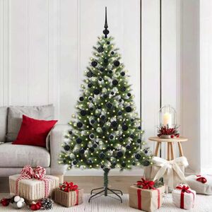 vidaXL Kunstmatige scharnierkerstboom met bedekte sneeuw 180 cm Image