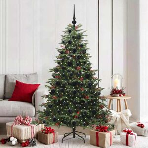 vidaXL Kunstkerstboom Groen 180 cm PVC en Metaal en Plastic Image