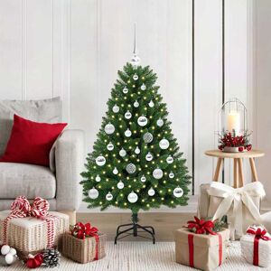 vidaXL Kunstkerstboom met 150 LED Groen 120 cm PVC en Metaal Image