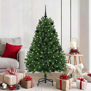 vidaXL Kunstkerstboom met 150 LED Groen 150 cm PVC en Metaal Image