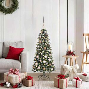 vidaXL Kunstkerstboom Groen 55 x 55 x 120 cm PVC en Plastic en Staal Image