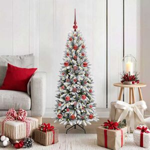 vidaXL Kunstkerstboom met 150 LED met standaard Wit 53 x 53 x 120 cm Image
