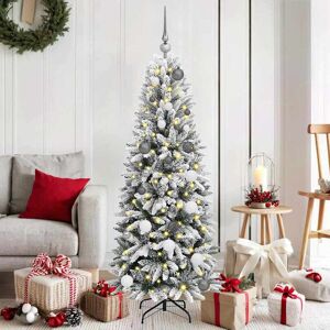 vidaXL Kunstkerstboom met 150 LED met standaard Wit 63 x 63 x 150 cm Image