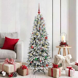 vidaXL Kunstkerstboom met 150 LED met standaard Wit 63 x 63 x 150 cm Image