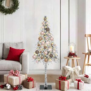 vidaXL Kerstboom met 150 LED met standaard Wit 120 cm PE en staal Image