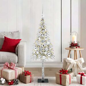 vidaXL Kerstboom met 150 LED met standaard Wit 120 cm PE en staal Image