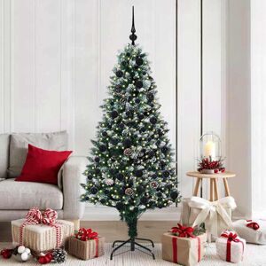 vidaXL Kunstkerstboom Groen 180 cm PVC en Staal en Kunststof Image